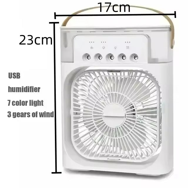 Portable Mini Air Conditioner with LED Night Light for Home & Office