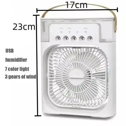 Portable Mini Air Conditioner with LED Night Light for Home & Office