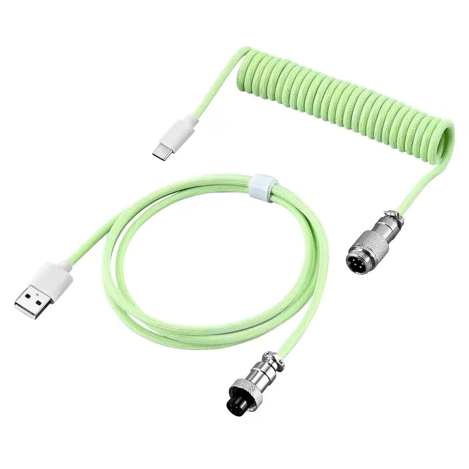 Coiled Aviator USB-C Mechanical Keyboard Cable