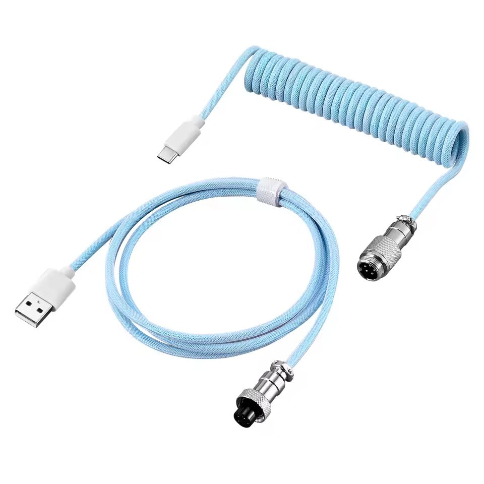 Coiled Aviator USB-C Mechanical Keyboard Cable