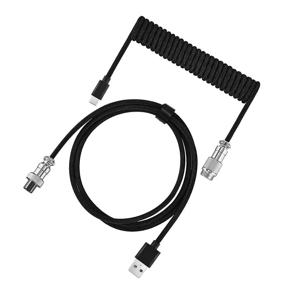 Coiled Aviator USB-C Mechanical Keyboard Cable
