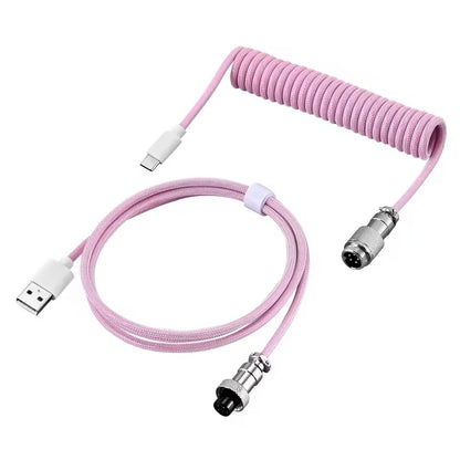 Coiled Aviator USB-C Mechanical Keyboard Cable