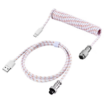 Coiled Aviator USB-C Mechanical Keyboard Cable