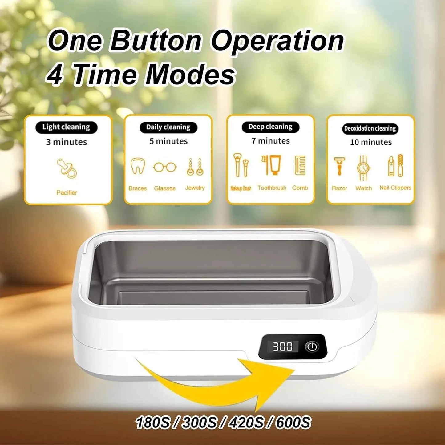 Mini Ultrasonic Jewelry Cleaner