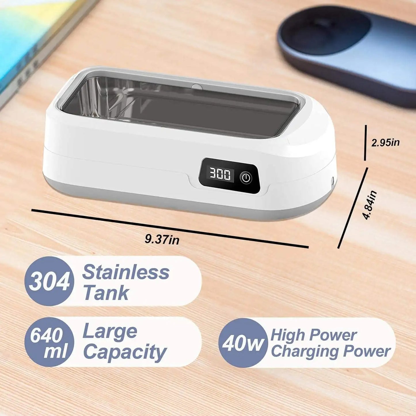 Mini Ultrasonic Jewelry Cleaner