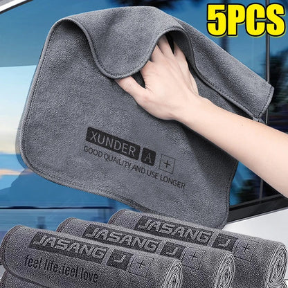 5/1PC High-End Microfiber Car Cleaning Towel