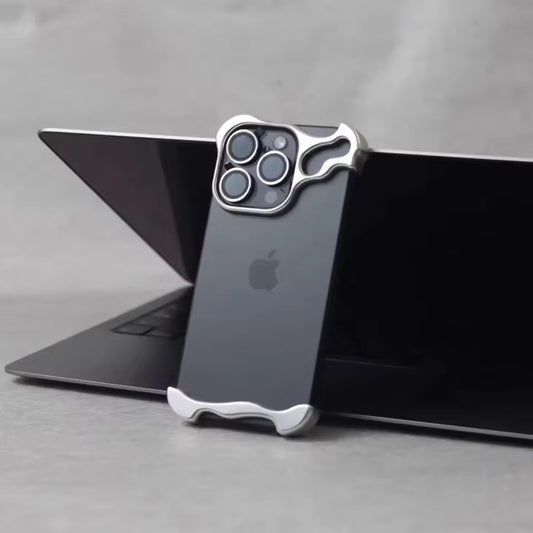 Luxury Irregular Aluminum Alloy Bumper Case with Lens Protection