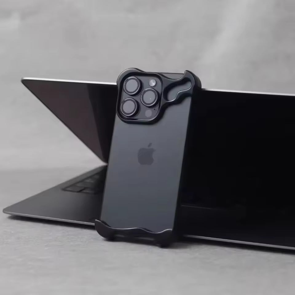 Luxury Irregular Aluminum Alloy Bumper Case with Lens Protection