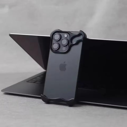 Luxury Irregular Aluminum Alloy Bumper Case with Lens Protection