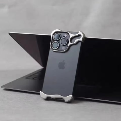 Luxury Irregular Aluminum Alloy Bumper Case with Lens Protection