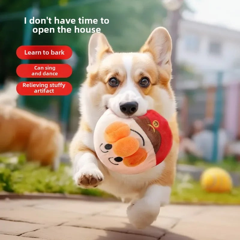 Interactive Electric Plush Jumping Ball for Dogs