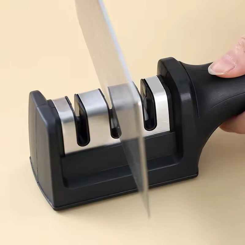 3-Stage Knife Sharpener with Anti-Slip Base