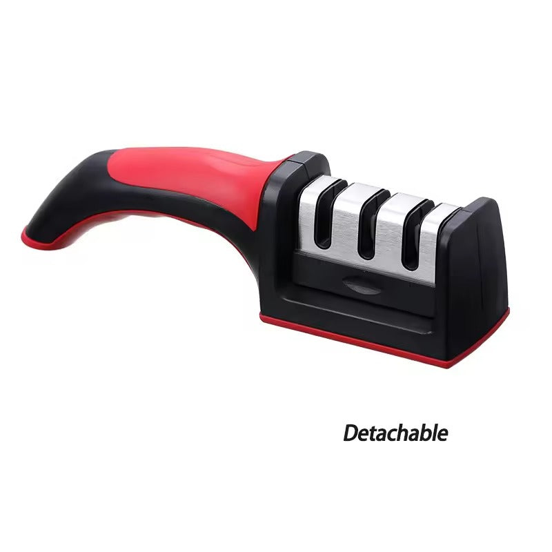 3-Stage Knife Sharpener with Anti-Slip Base