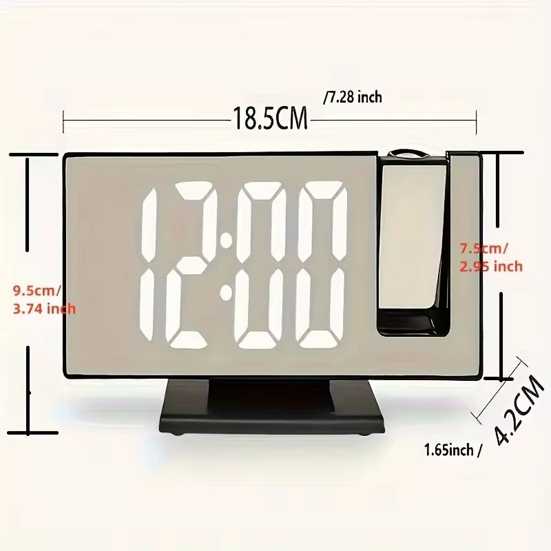 Multifunctional LED Projection Alarm Clock