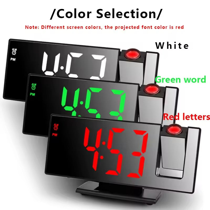 Multifunctional LED Projection Alarm Clock