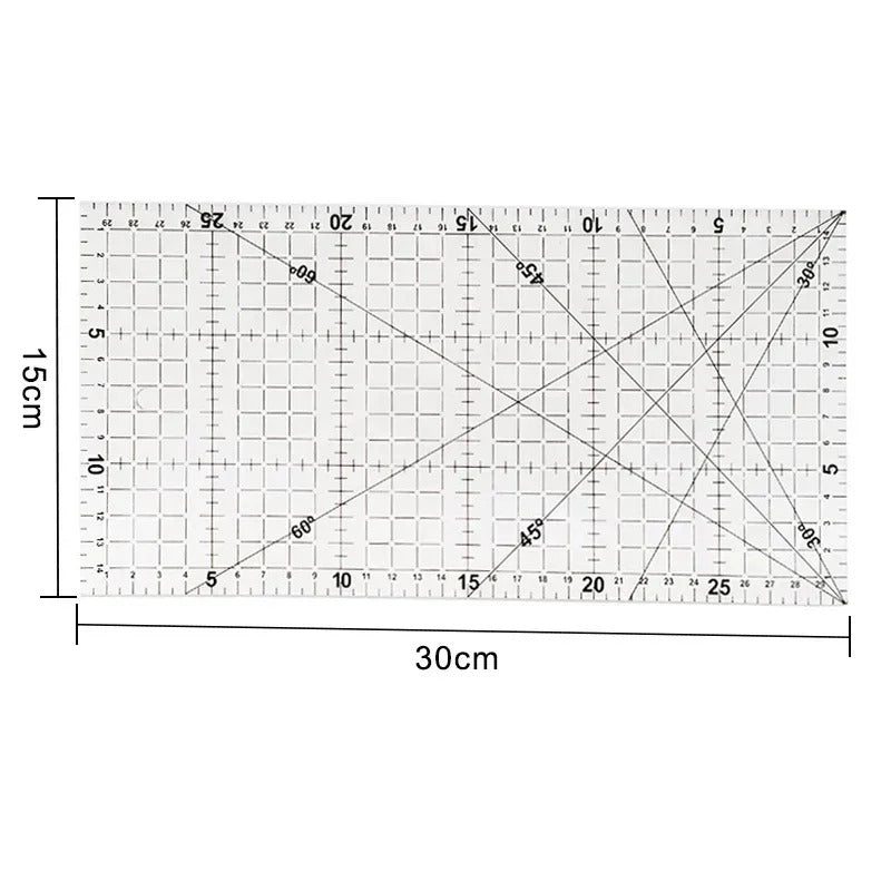1/2pcs 15cm Acrylic Quilting Patchwork Ruler