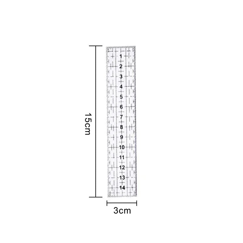 1/2pcs 15cm Acrylic Quilting Patchwork Ruler