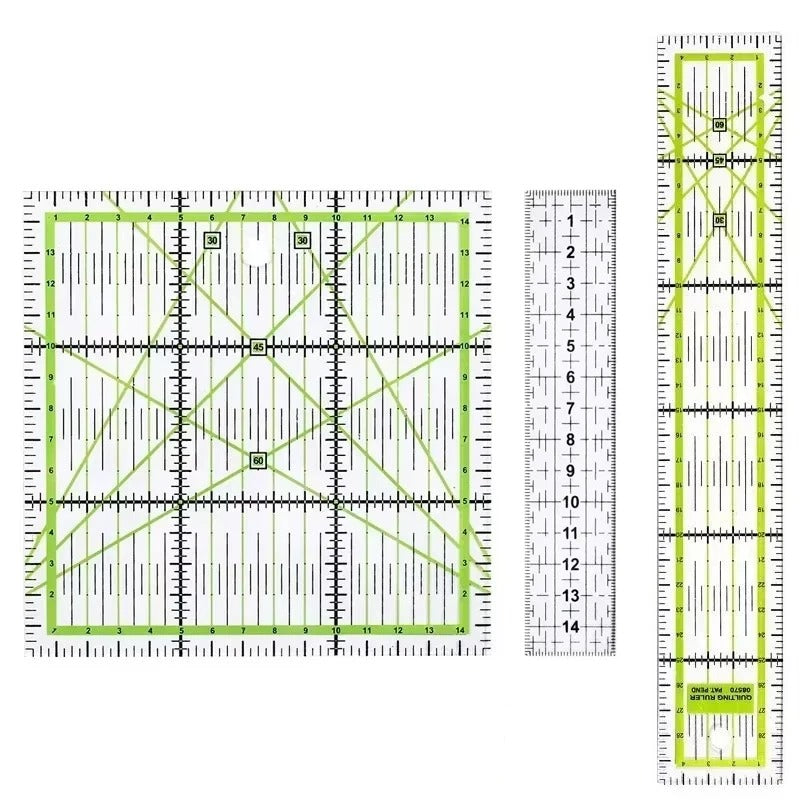 1/2pcs 15cm Acrylic Quilting Patchwork Ruler