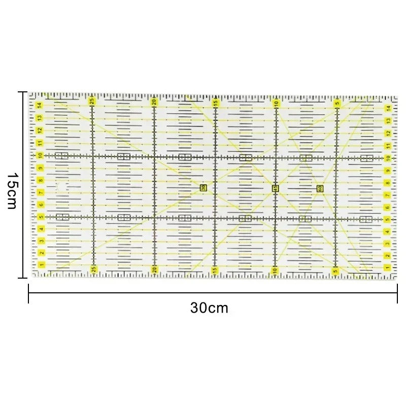 1/2pcs 15cm Acrylic Quilting Patchwork Ruler