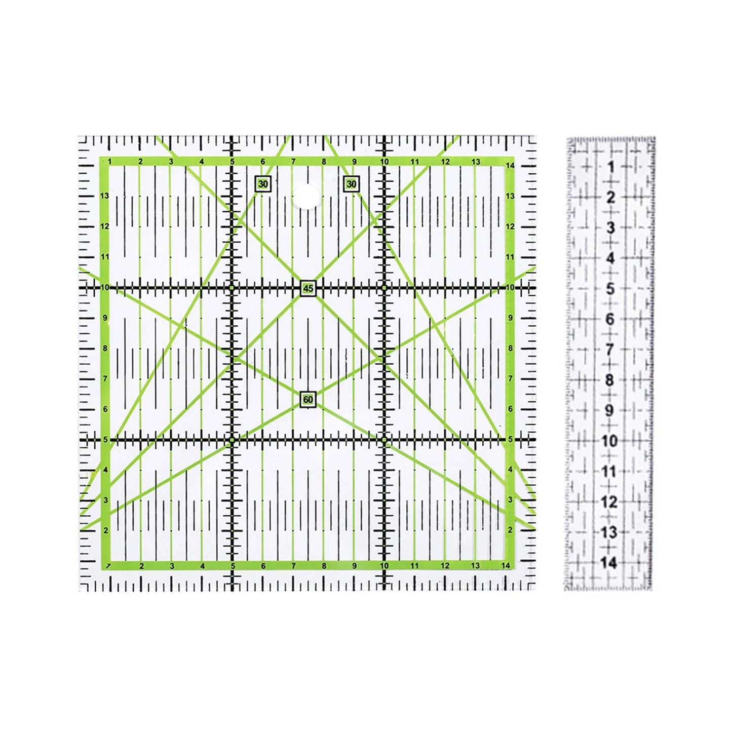 1/2pcs 15cm Acrylic Quilting Patchwork Ruler