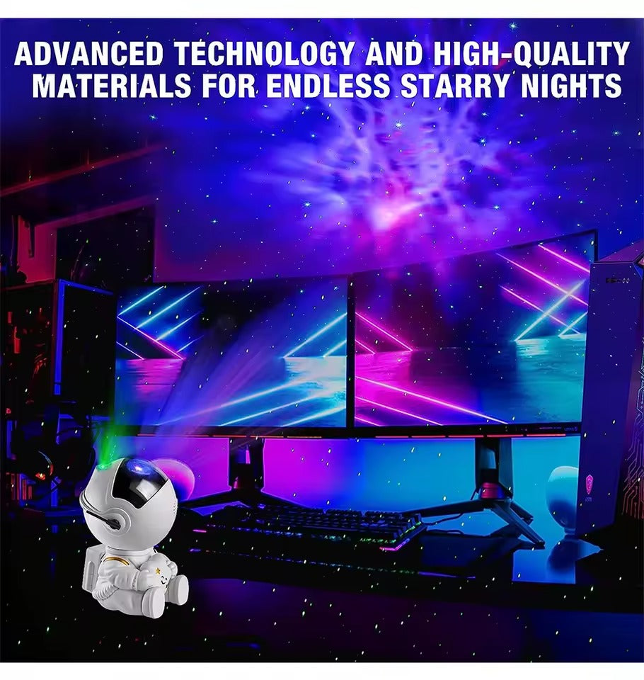 Galaxy Star Astronaut Projector Lamp