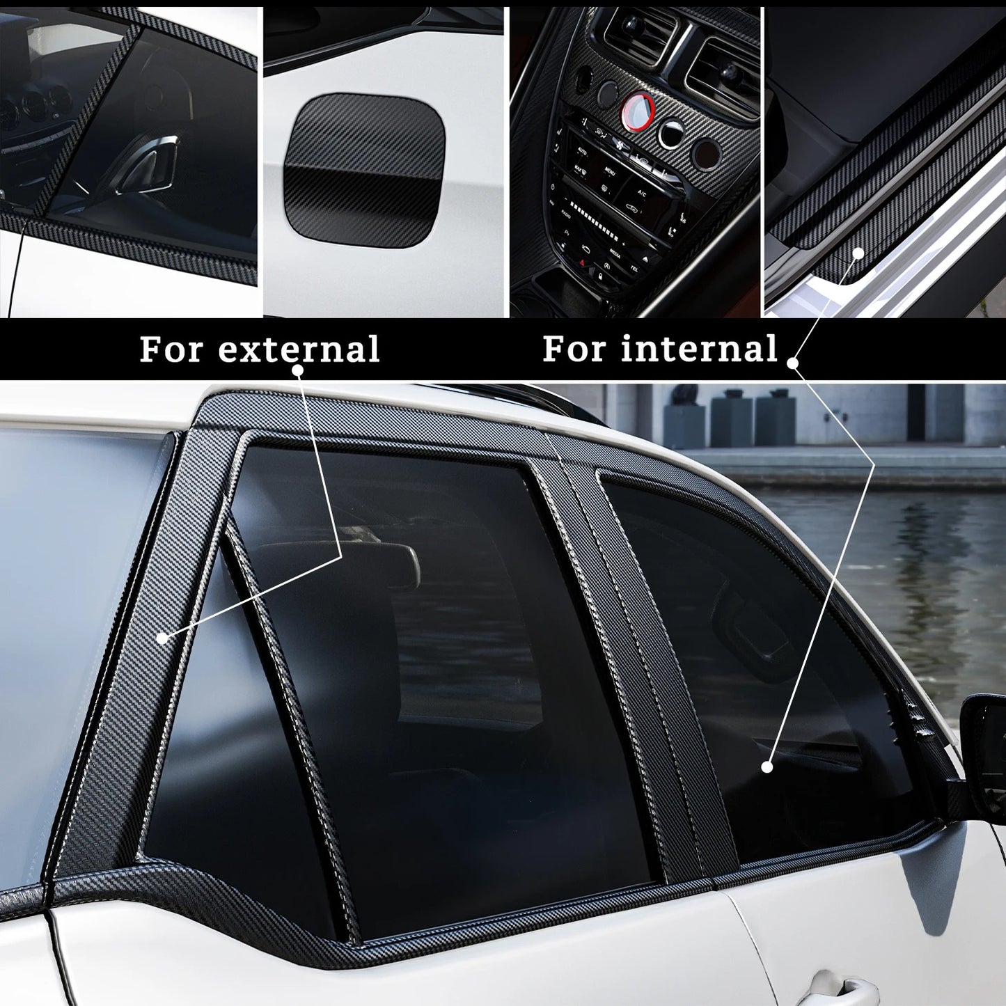 1–10m Nano Carbon Fiber 3D Car Tape