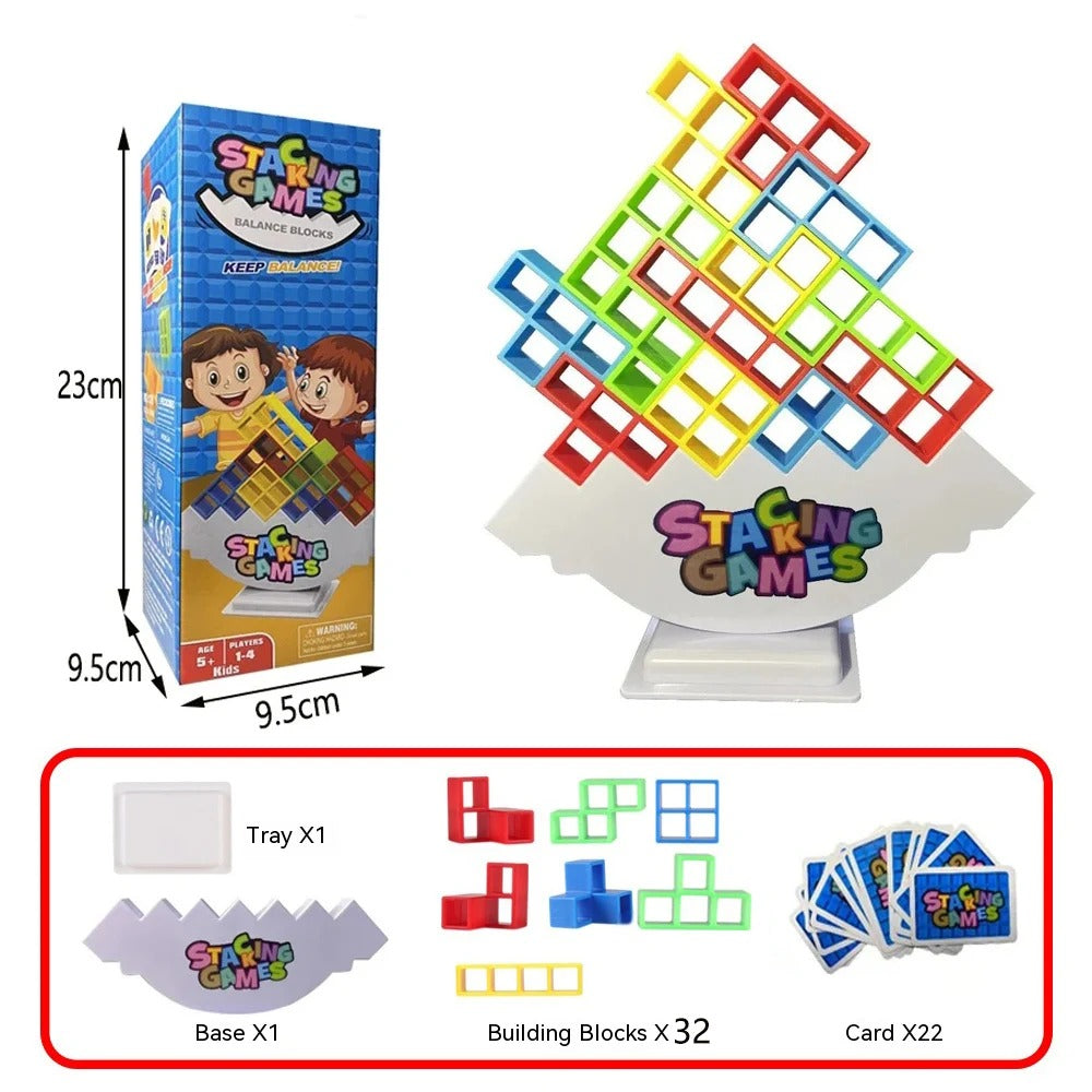 Tetra Tower Balance Stacking Game