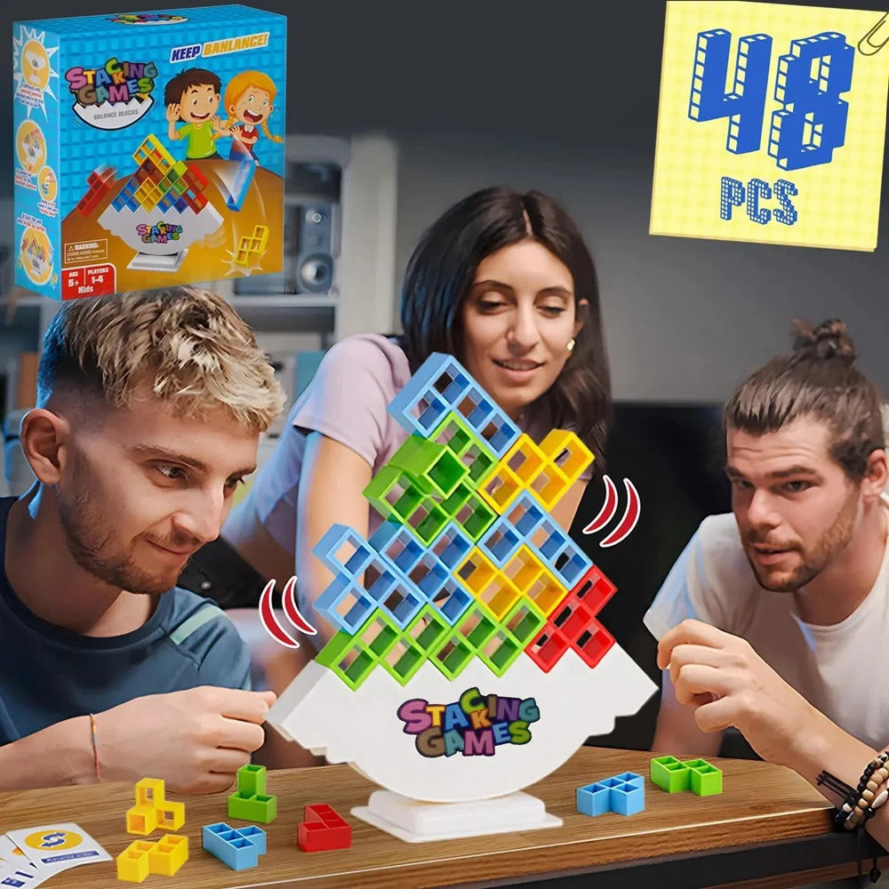 Tetra Tower Balance Stacking Game