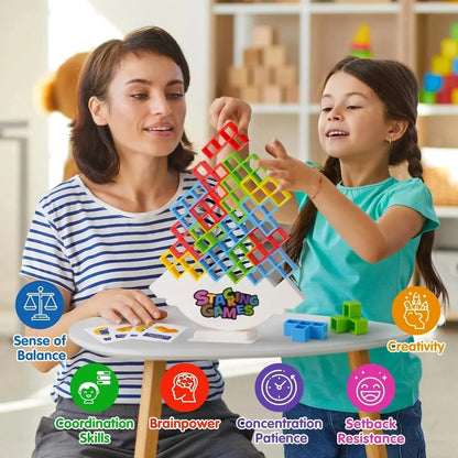 Tetra Tower Balance Stacking Game