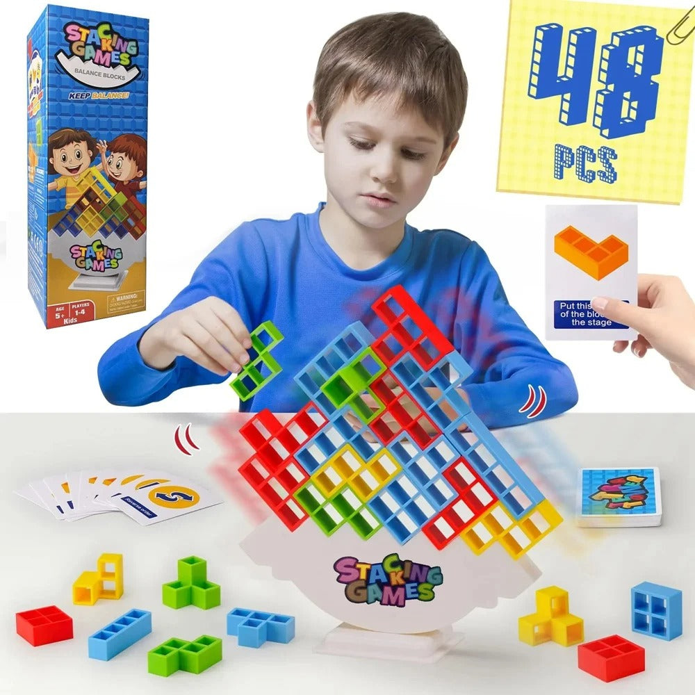 Tetra Tower Balance Stacking Game