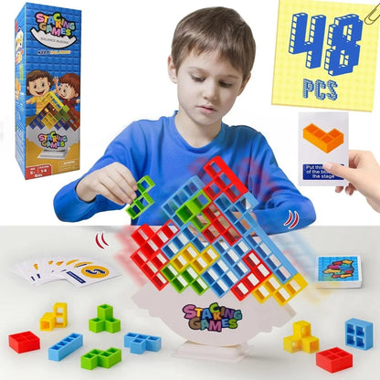 Tetra Tower Balance Stacking Game