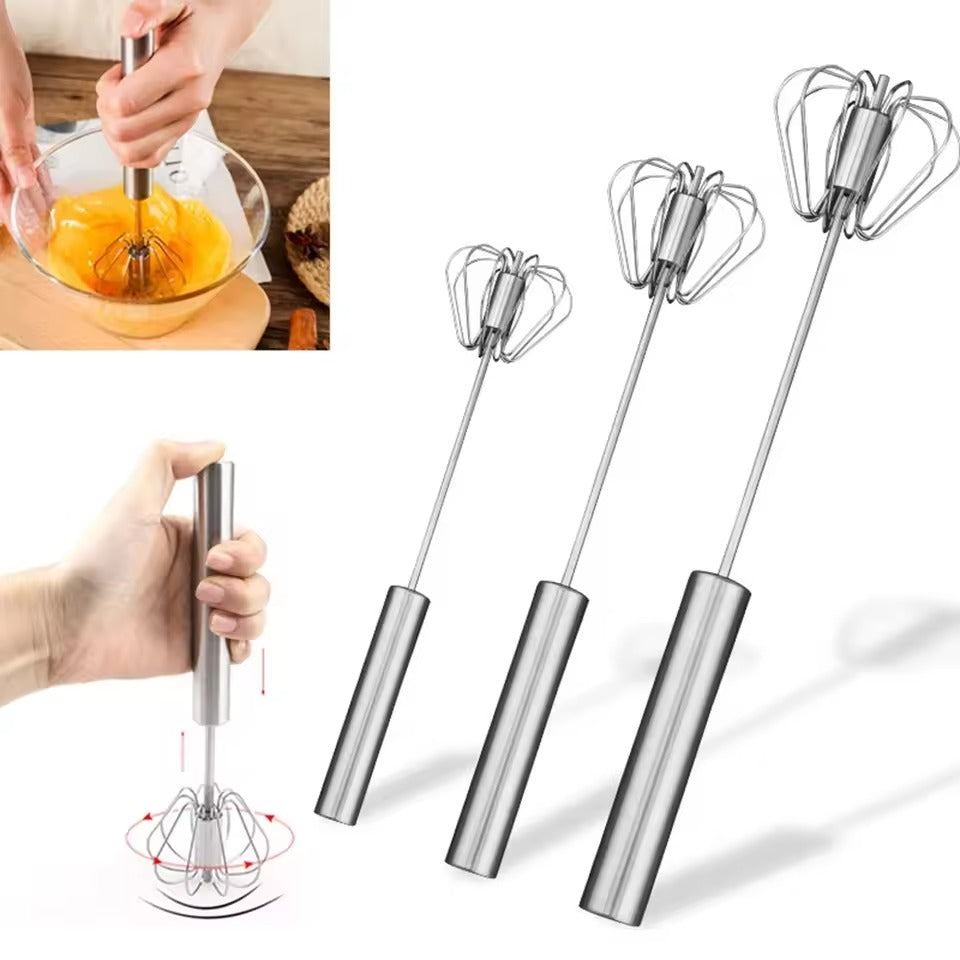 Semi-Automatic Stainless Steel Egg Beater