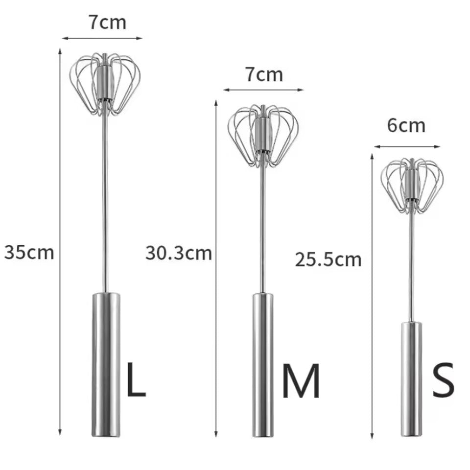 Semi-Automatic Stainless Steel Egg Beater