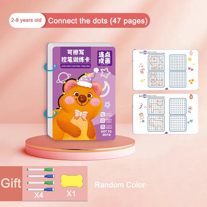 Montessori Reusable Magic Drawing & Tracing Book