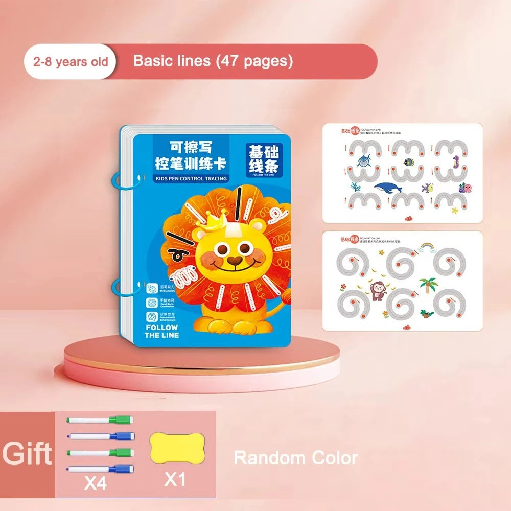Montessori Reusable Magic Drawing & Tracing Book