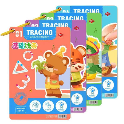 Montessori Reusable Magic Drawing & Tracing Book