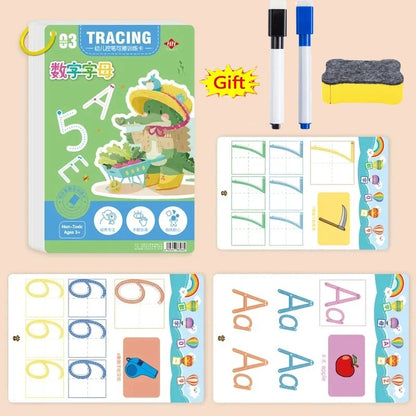 Montessori Reusable Magic Drawing & Tracing Book