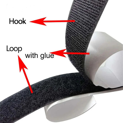 25m Strong Self-Adhesive Hook & Loop Fastener Tape