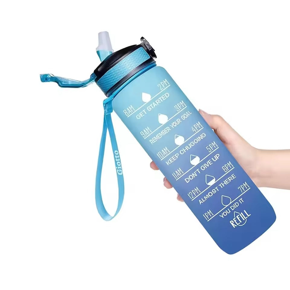 32oz Leakproof Motivational Water Bottle