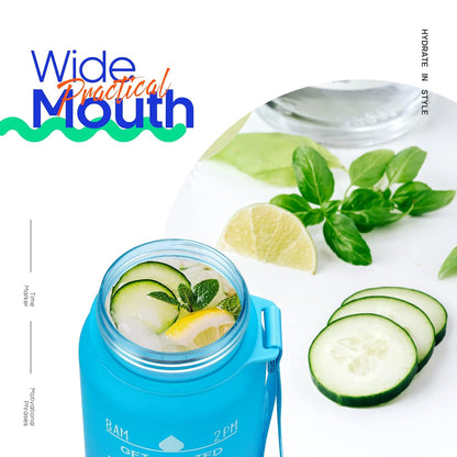 32oz Leakproof Motivational Water Bottle