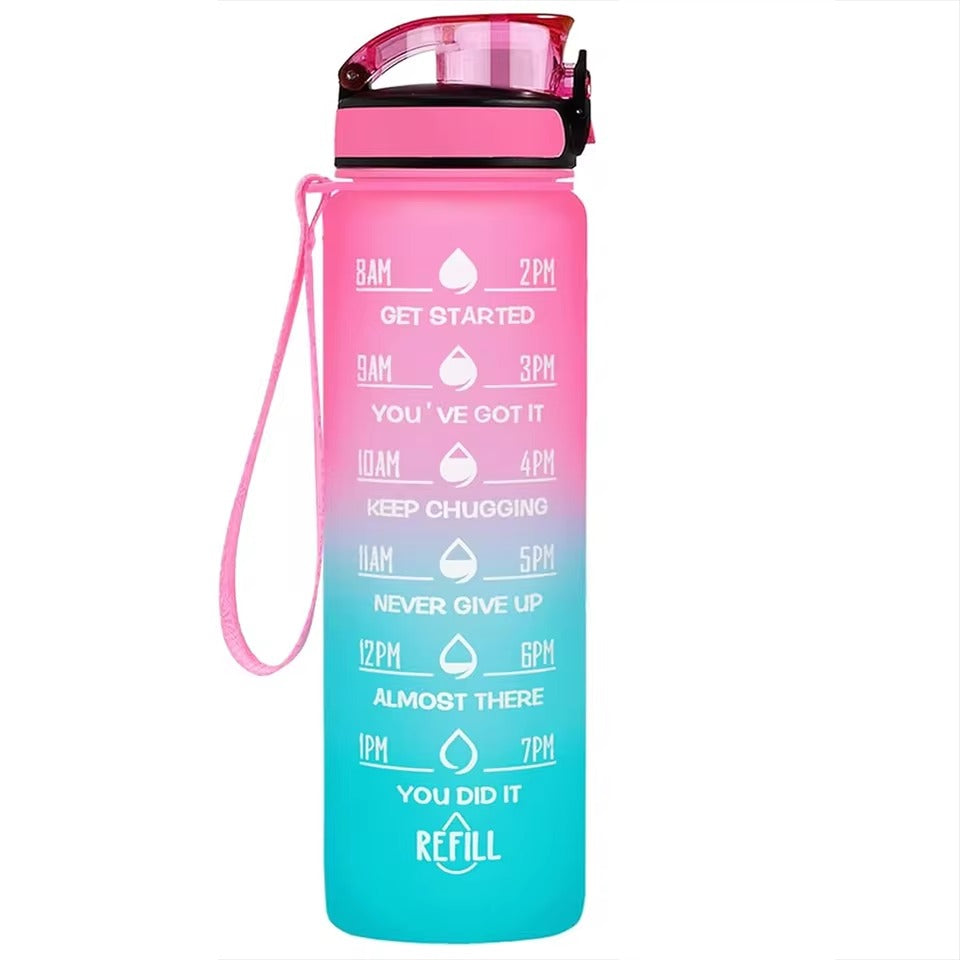 32oz Leakproof Motivational Water Bottle